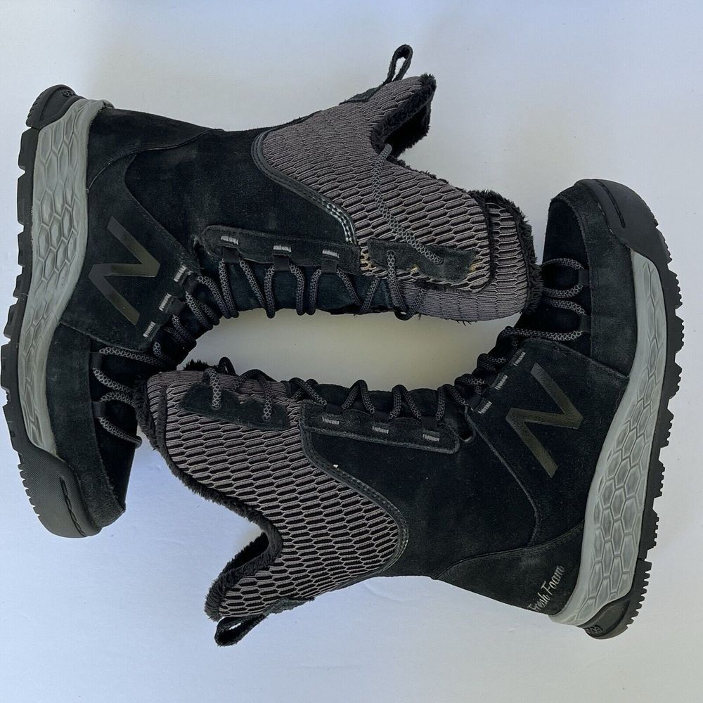 New Balance Fresh Foam 1100 Winter Snow Boot Boots Black Grey Size 5.5 US